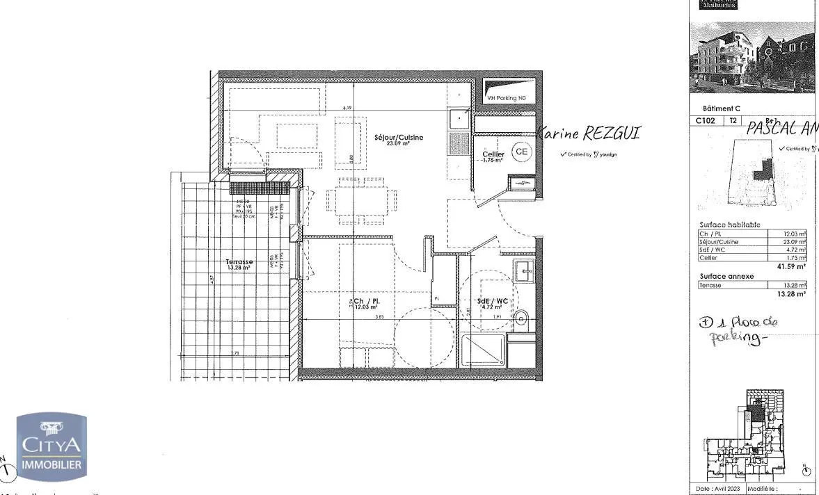 Photo 13 Appartement 2 pièces 41.59m²
