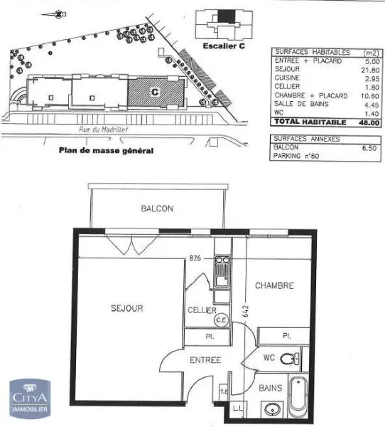 Photo 7 Appartement 2 pièces 48.28m²