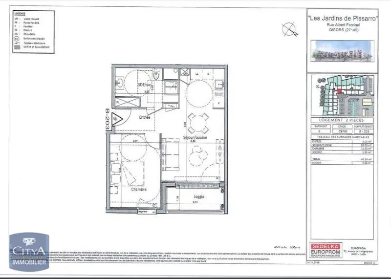 Photo 1 Appartement 2 pièces 41.3m²