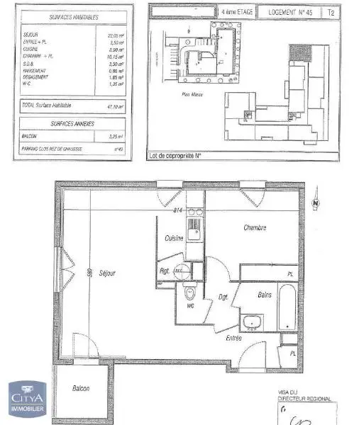 Photo 2 Appartement 2 pièces 47.1m²