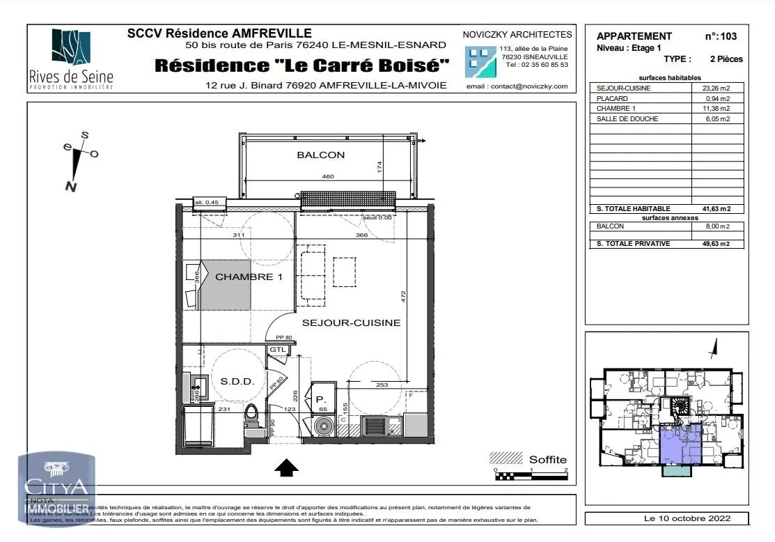 Photo 2 Appartement 2 pièces 41.63m²