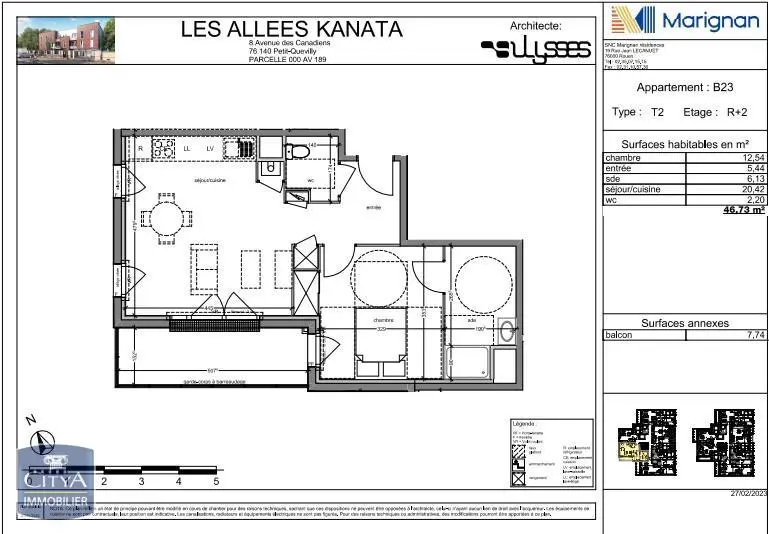 Photo 9 Appartement 2 pièces 46.73m²