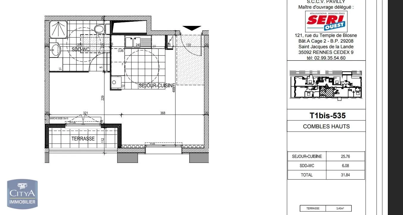 Photo 1 pour Appartement 1 pièce 31.71m² Photo 1 Appartement 1 pièce 31.71m²