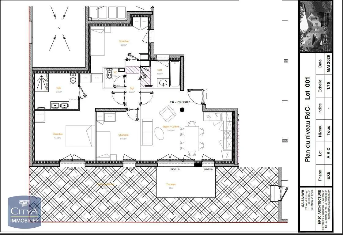 Photo 1 Appartement 4 pièces 78.8m²