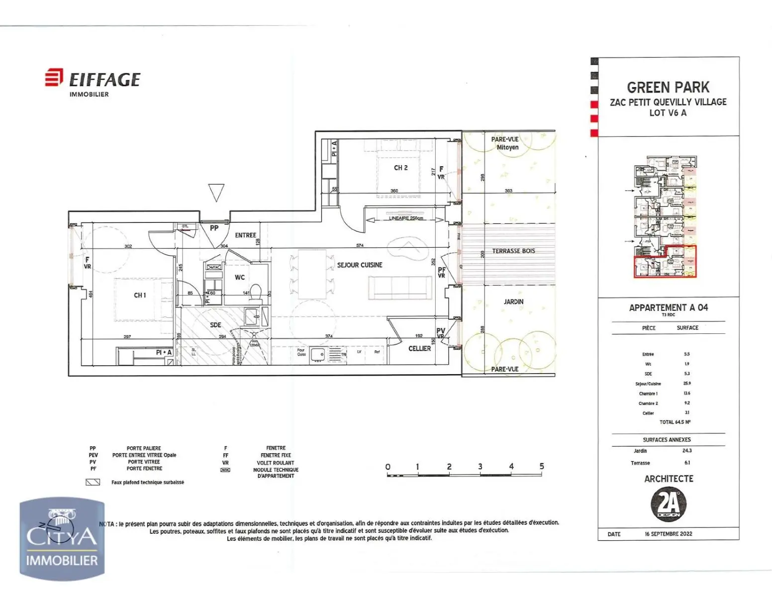 Photo 1 Appartement 3 pièces 64.5m²