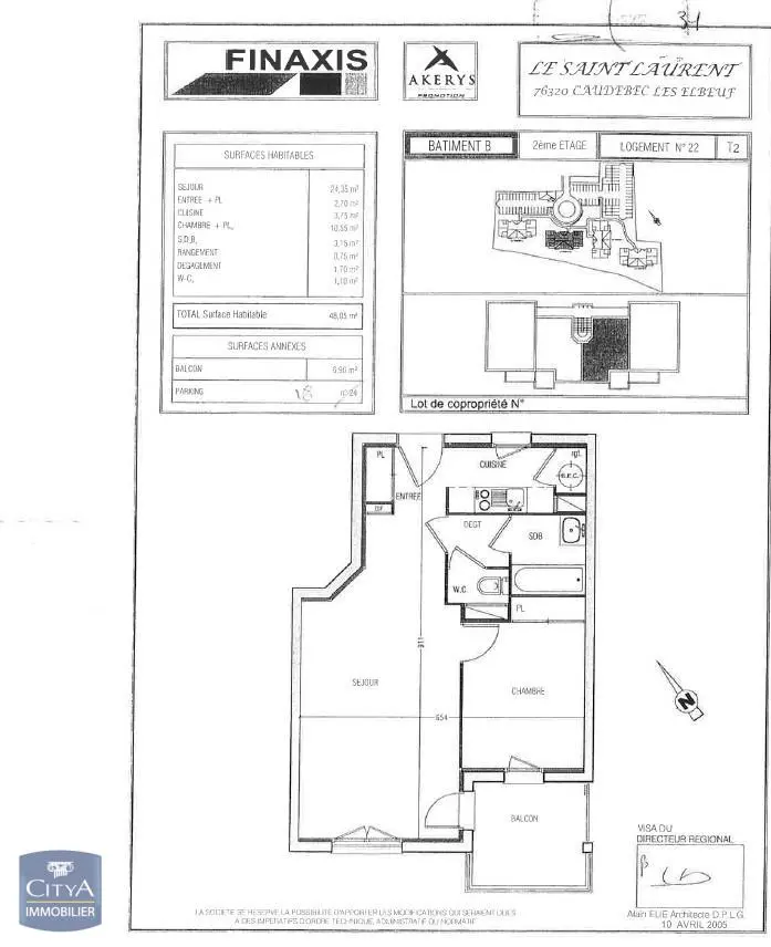 Photo 2 Appartement 2 pièces 48.05m²