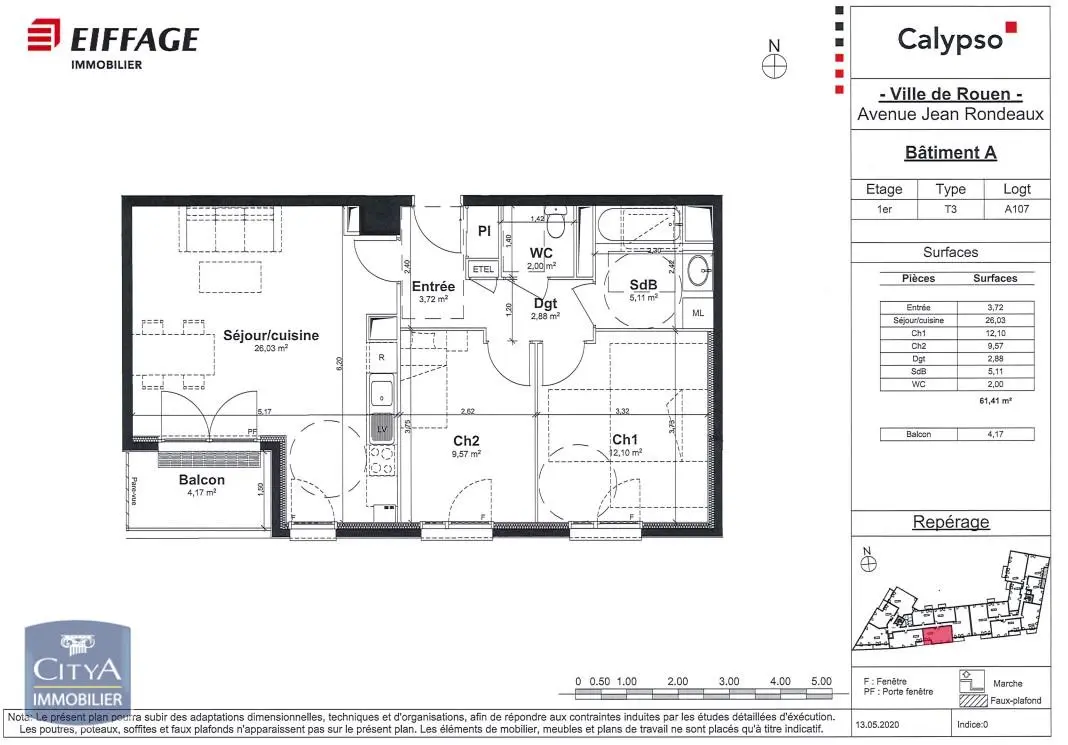 Photo 10 Appartement 3 pièces 61.41m²