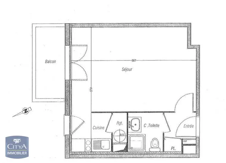 Photo 4 Appartement 1 pièce 30.9m²