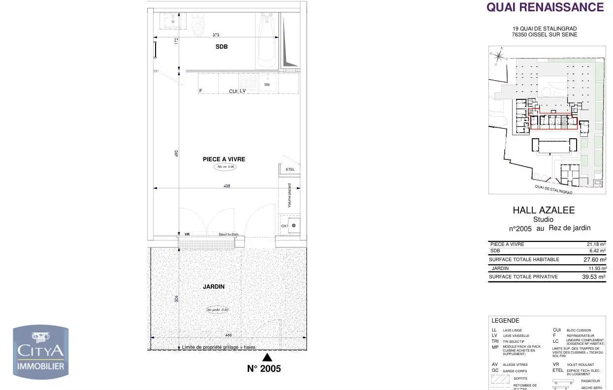 Photo 2 Appartement 1 pièce 27.6m²