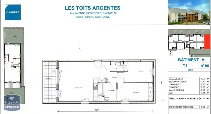 Photo 12 Appartement 3 pièces 67.3m²
