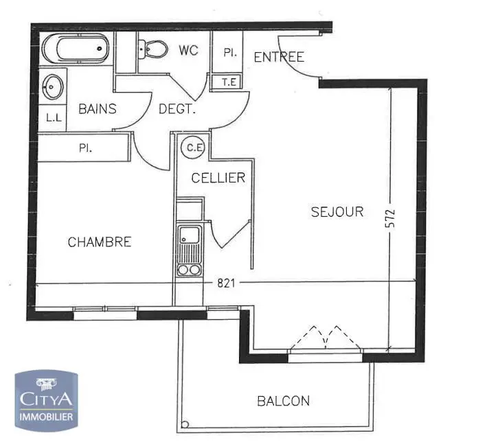 Photo 1 Appartement 2 pièces 46.5m²