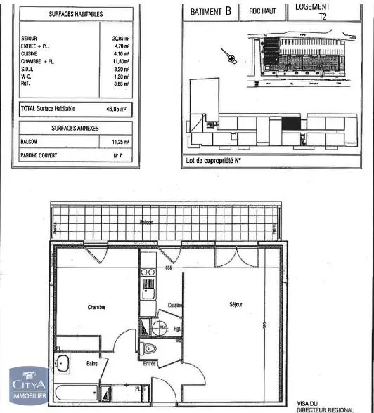 Photo 2 Appartement 2 pièces 46.85m²