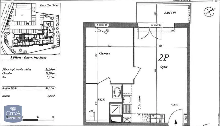 Photo 2 Appartement 2 pièces 41.3m²