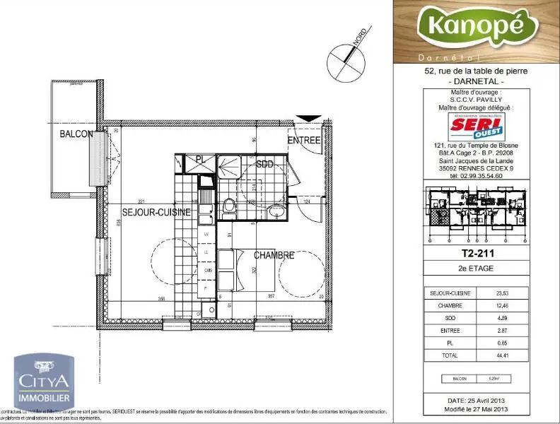 Photo 8 Appartement 2 pièces 44.31m²