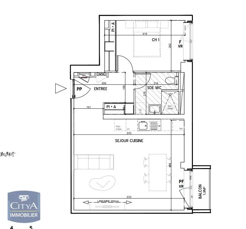Photo 1 Appartement 2 pièces 49.4m²