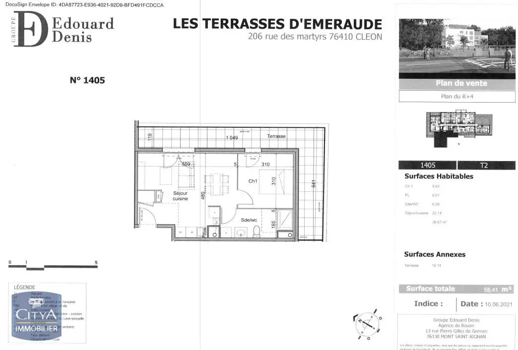 Photo 9 Appartement 2 pièces 38.67m²