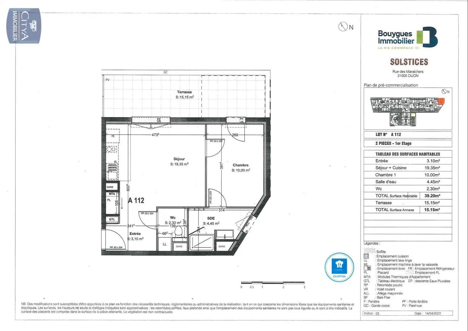 Photo 2 Appartement 2 pièces 39.2m²