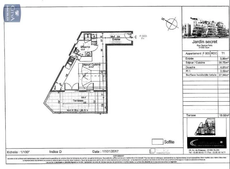 Photo 9 Appartement 1 pièce 37.94m²
