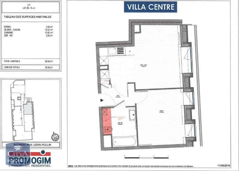 Photo 7 Appartement 2 pièces 39.59m²