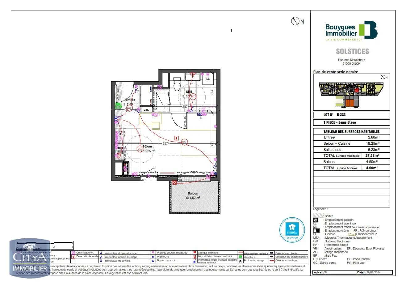 Photo 2 Appartement 1 pièce 27.28m²