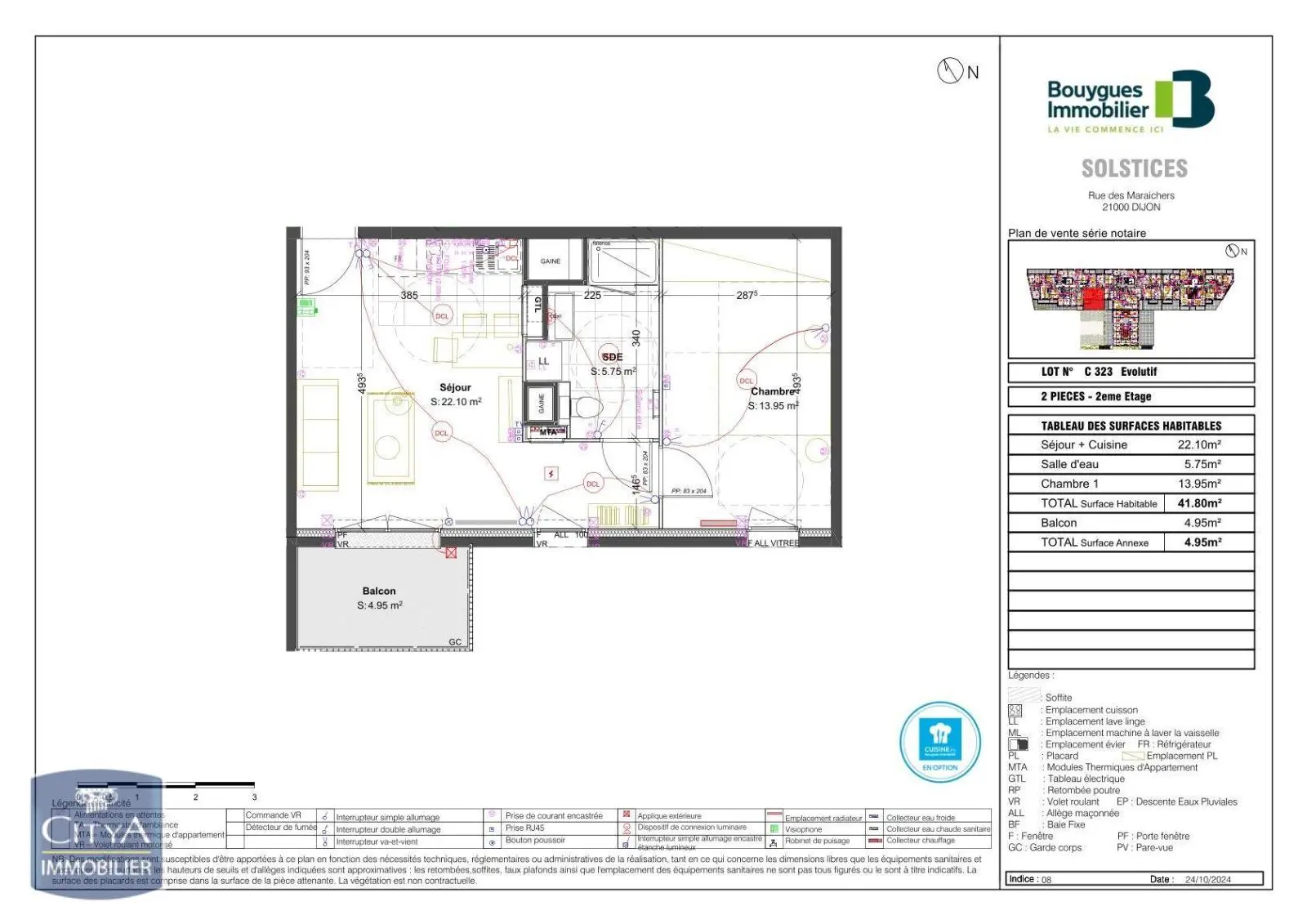 Photo 2 Appartement 2 pièces 41.8m²