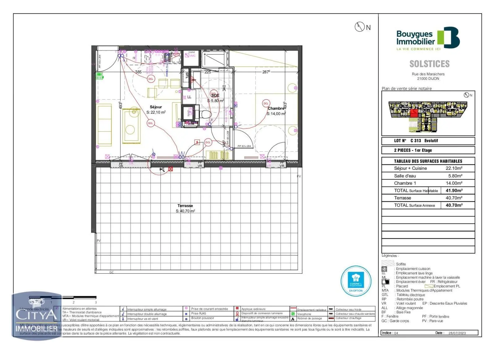 Photo 2 Appartement 2 pièces 41.9m²