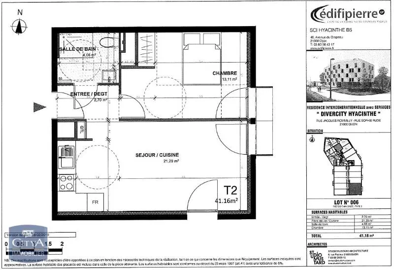 LOCATION T2 NEUF PROCHE CHU