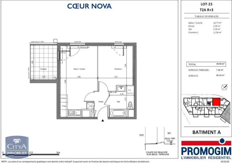 Photo 2 Appartement 2 pièces 38.9m²