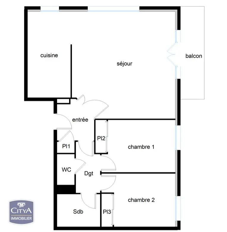 Photo 19 Appartement 3 pièces 63.79m²