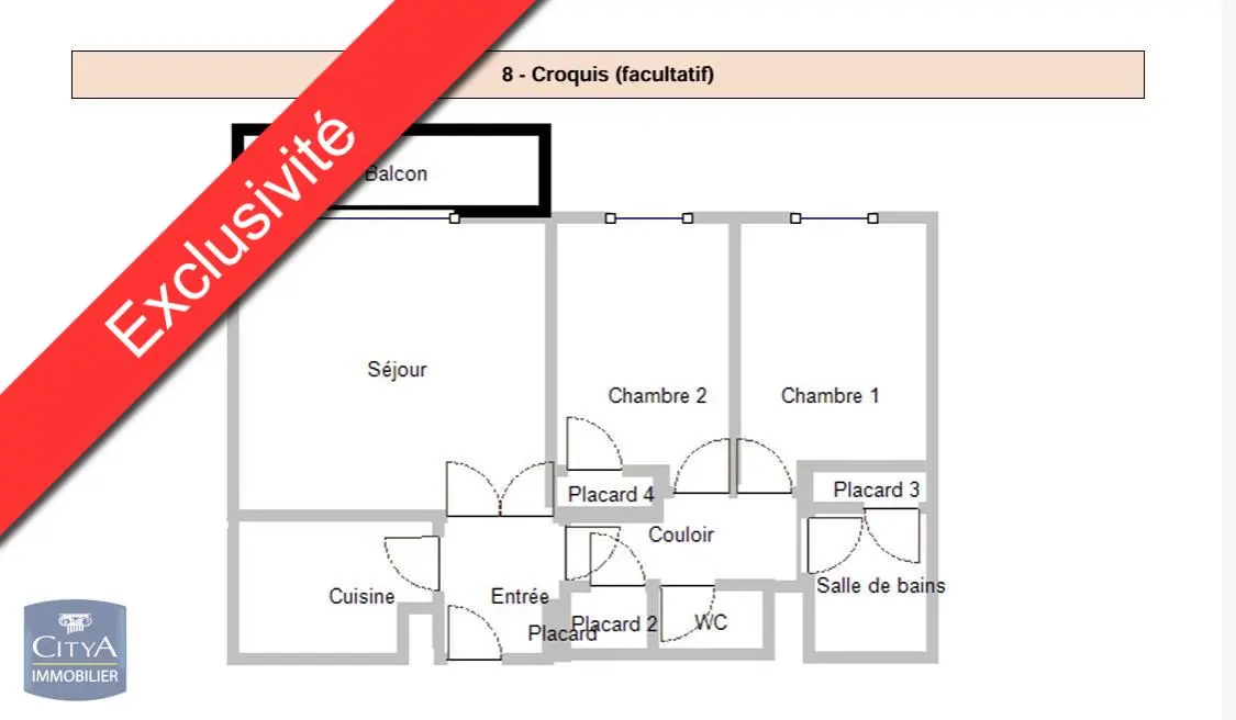 Photo 2 Appartement 3 pièces 50.6m²