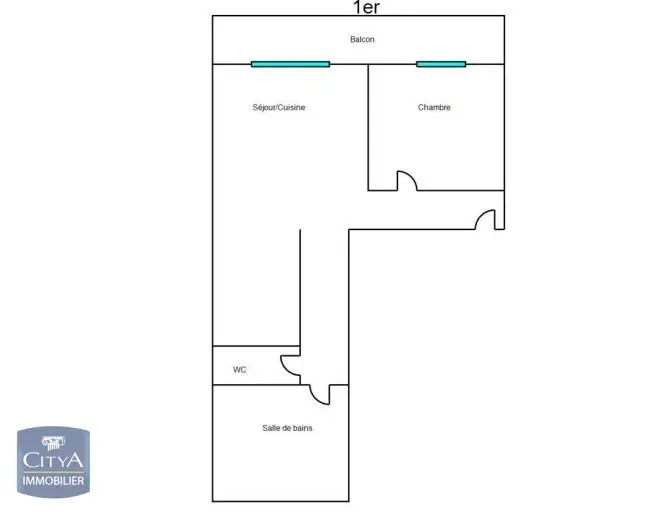 Photo 8 Appartement 2 pièces 32.17m²