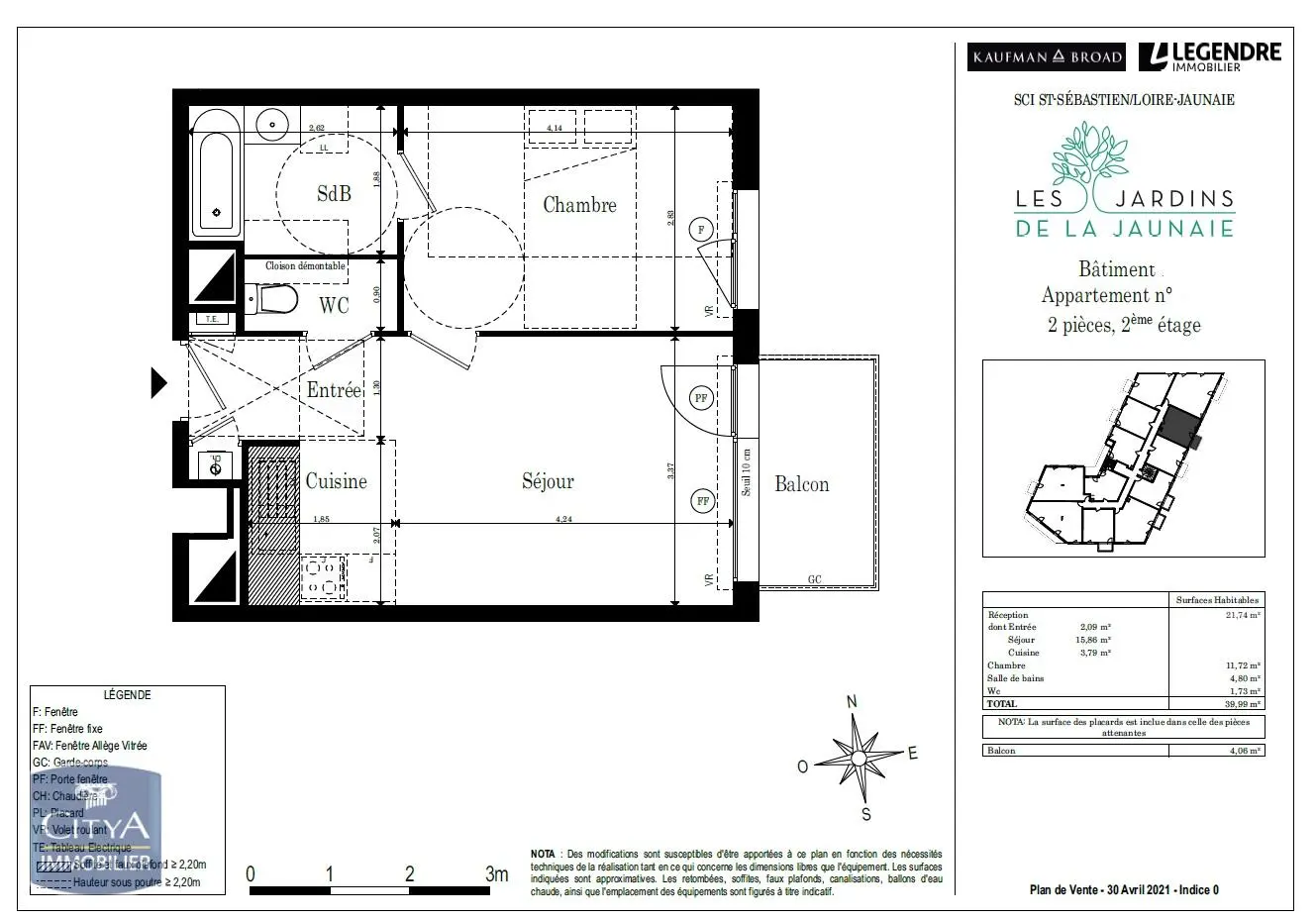 Photo 6 Appartement 2 pièces 39.99m²