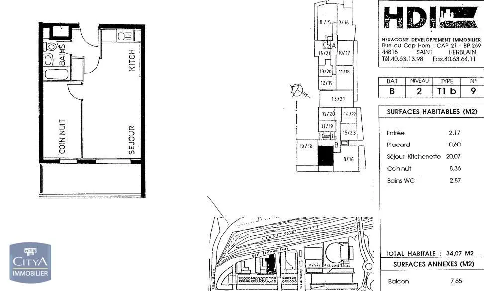 Photo 7 Appartement 2 pièces 34.37m²