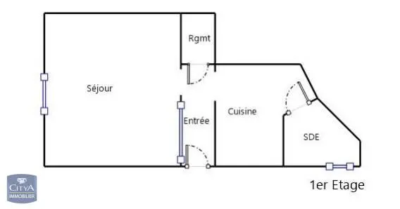 Photo 6 Appartement 1 pièce 22.96m²