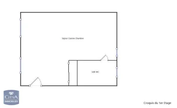 Photo 6 Appartement 1 pièce 23.34m²