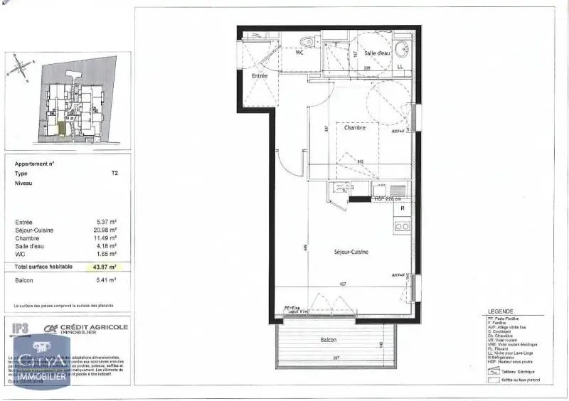 Photo 10 Appartement 2 pièces 43.87m²