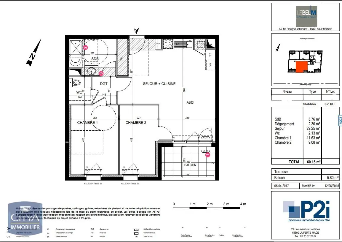 Photo 10 Appartement 3 pièces 60.15m²