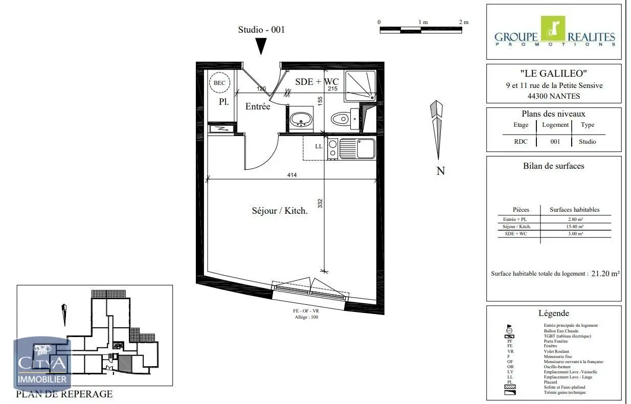 Photo 5 Appartement 1 pièce 21.2m²