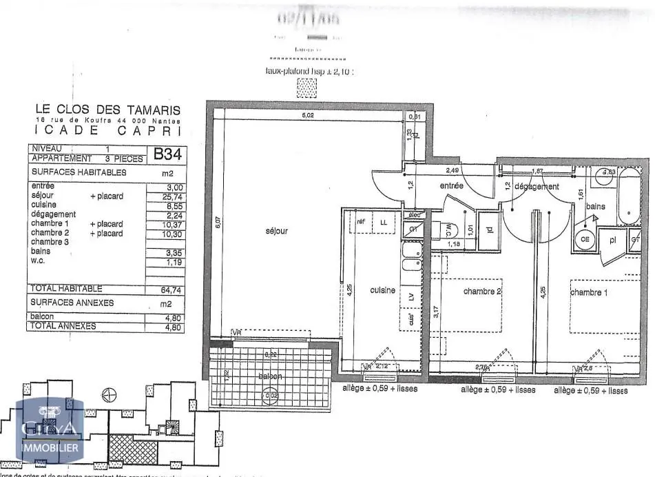 Photo 11 Appartement 3 pièces 64.74m²