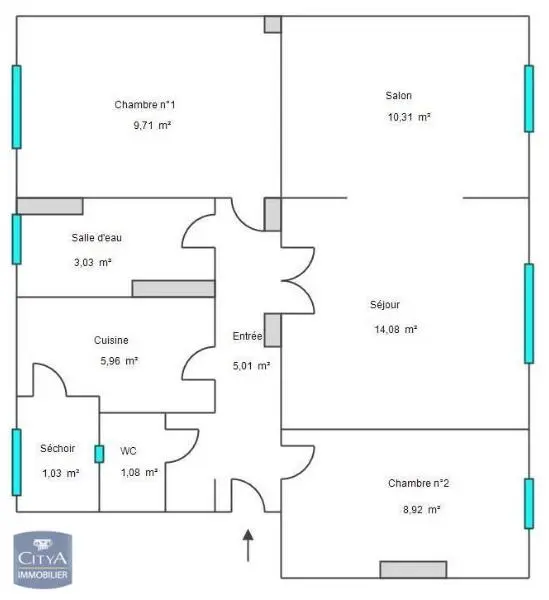 Photo 8 Appartement 3 pièces 58.1m²