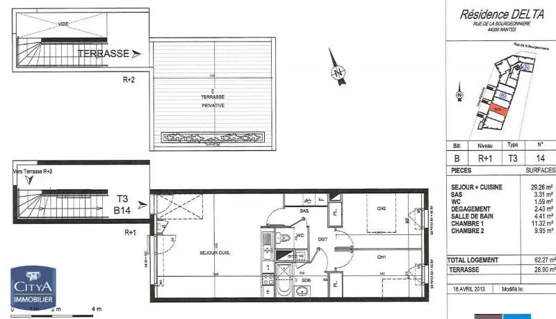Photo 8 Appartement 3 pièces 62.27m²