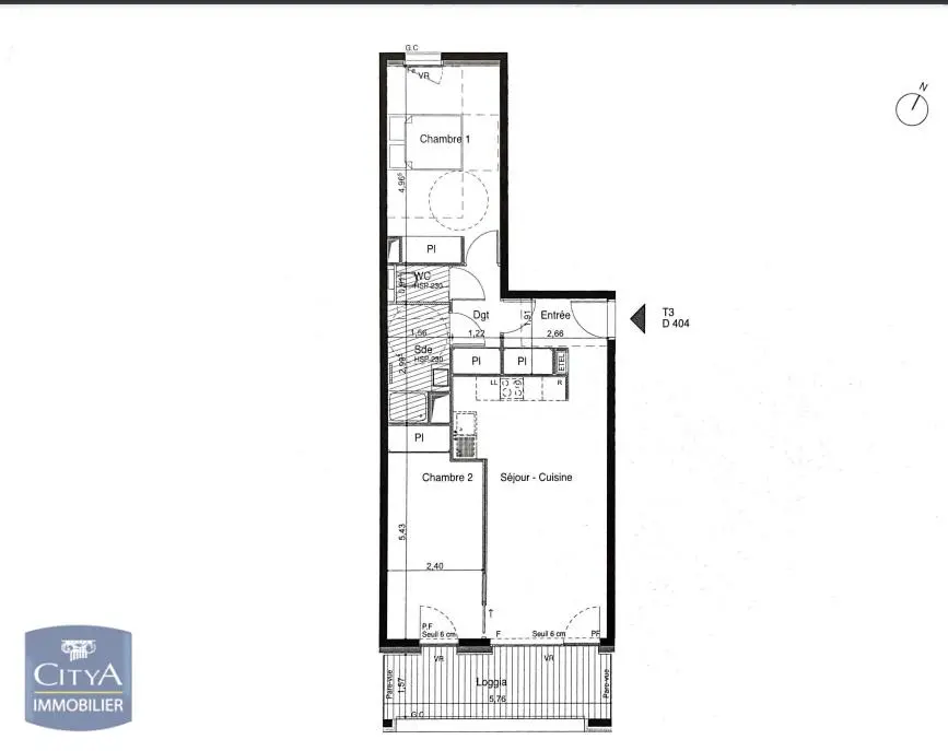 Photo 10 Appartement 3 pièces 62.1m²