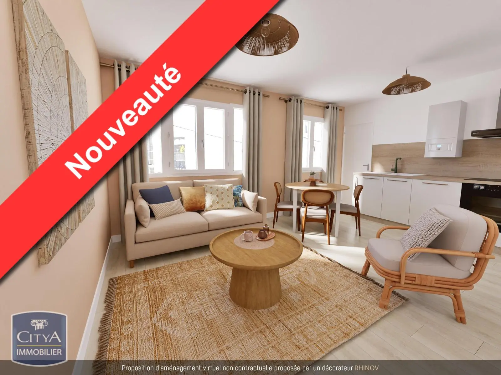 Photo 1 Appartement 3 pièces 57.18m²
