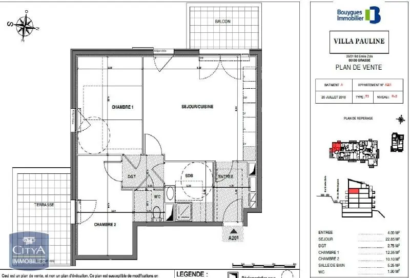 Photo 1 Appartement 3 pièces 59.2m²