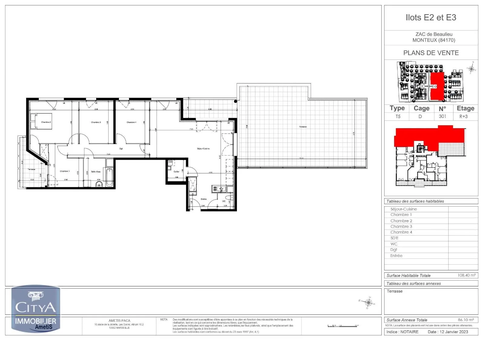 Photo 1 Appartement 5 pièces 108.4m²