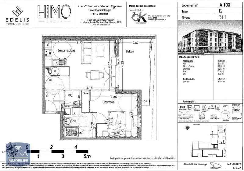 Photo 7 Appartement 2 pièces 47.09m²