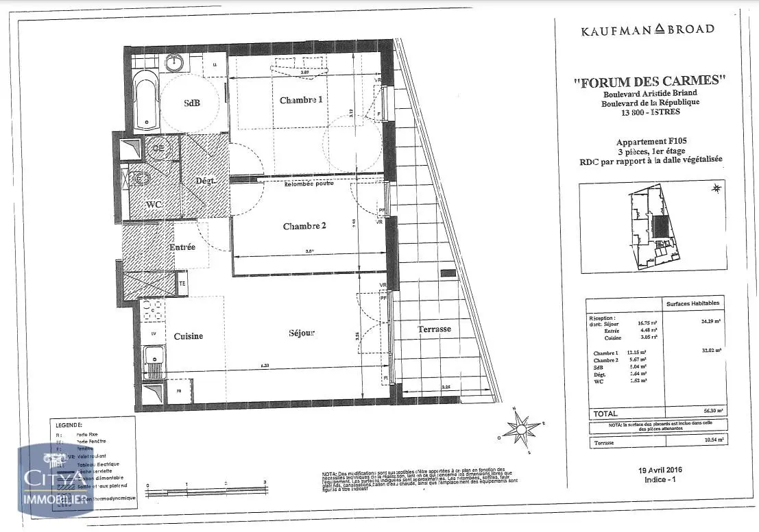 Photo 8 Appartement 3 pièces 56.77m²