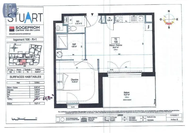 Photo 10 Appartement 2 pièces 42.91m²
