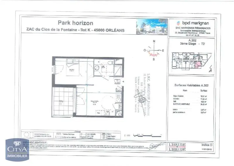 Photo 9 Appartement 2 pièces 35.29m²