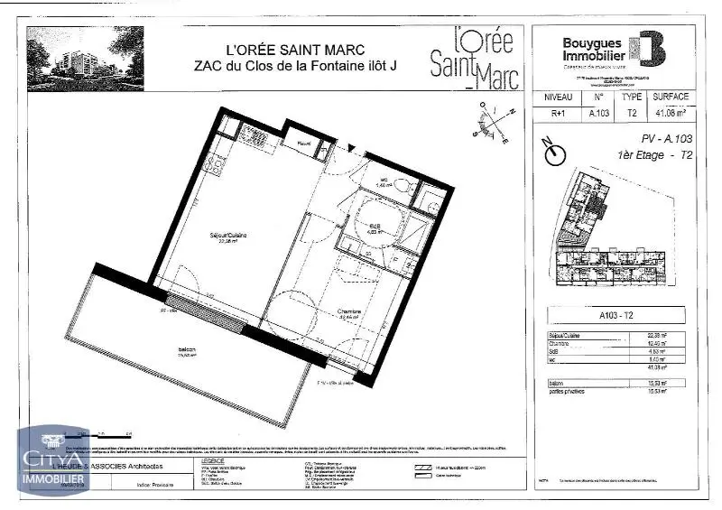 Photo 5 Appartement 2 pièces 41.08m²